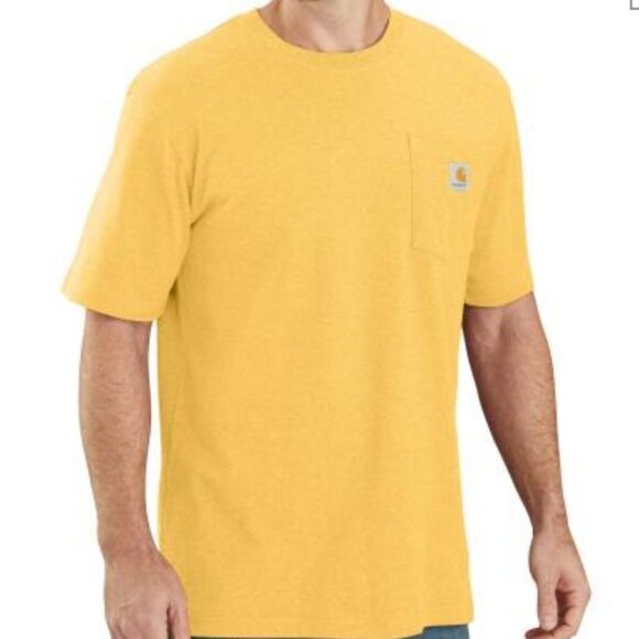 Carhartt Loose Fit Heavyweight S/S Pocketed T-Shirt- Sundance Heather - Picture 1 of 5